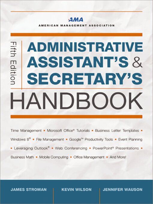 Title details for Administrative Assistant's and Secretary's Handbook by James Stroman - Available